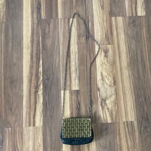 Deepa Gurnani Beaded and Leather Evening Bag